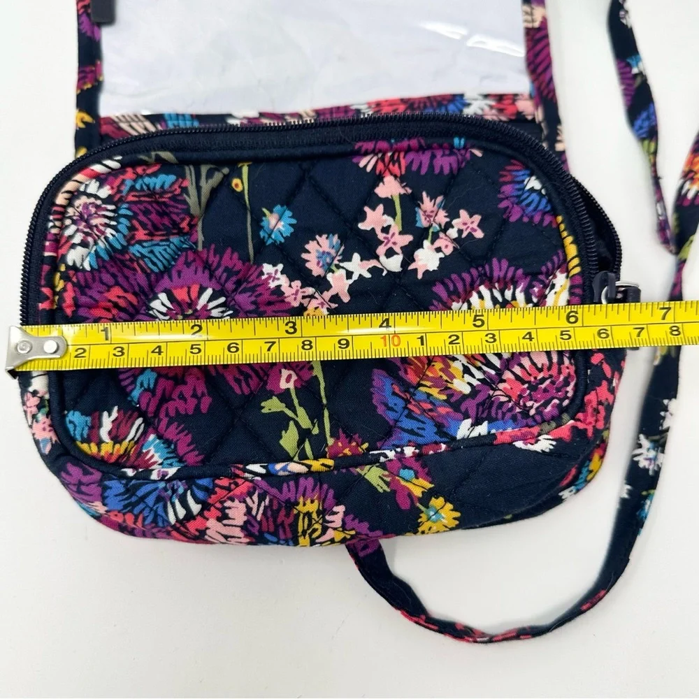 Vera Bradley Midnight Wildflowers Cosmetic Toiletries Travel Bag